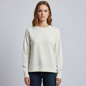 Michael Lauren Cream Oat Long Sleeve Zipper Side Sweater Size Small NWT